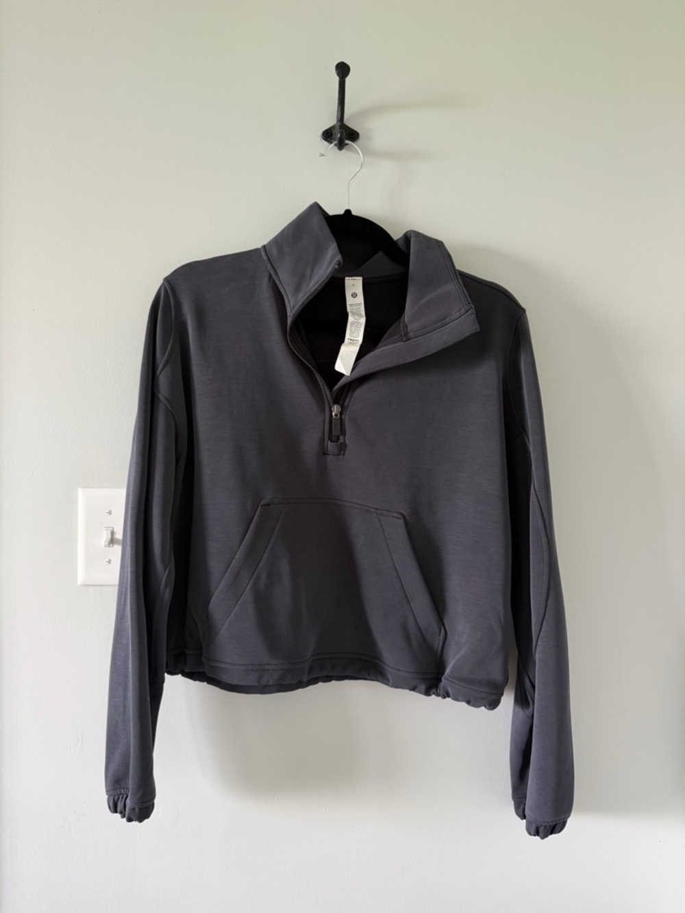 lululemon Scuba Dark Charcoal Quarter-Zip Pullover